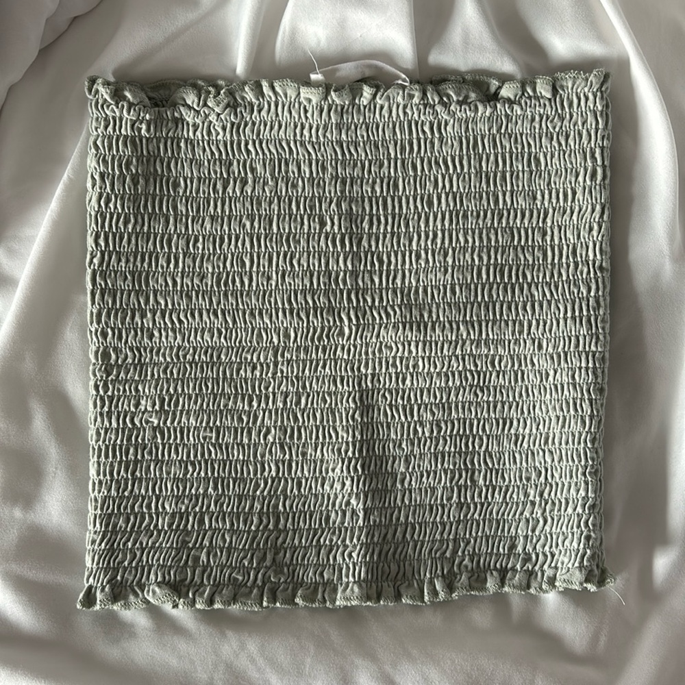 Small green tube top